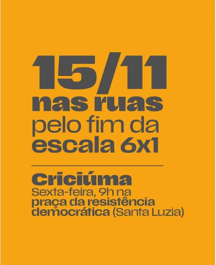 Existe vida além do trabalho. Junte-se a nós nesta sexta-feira, na Praça do bairro Santa Luzia às 9h.